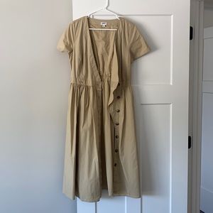 JCREW button down midi dress